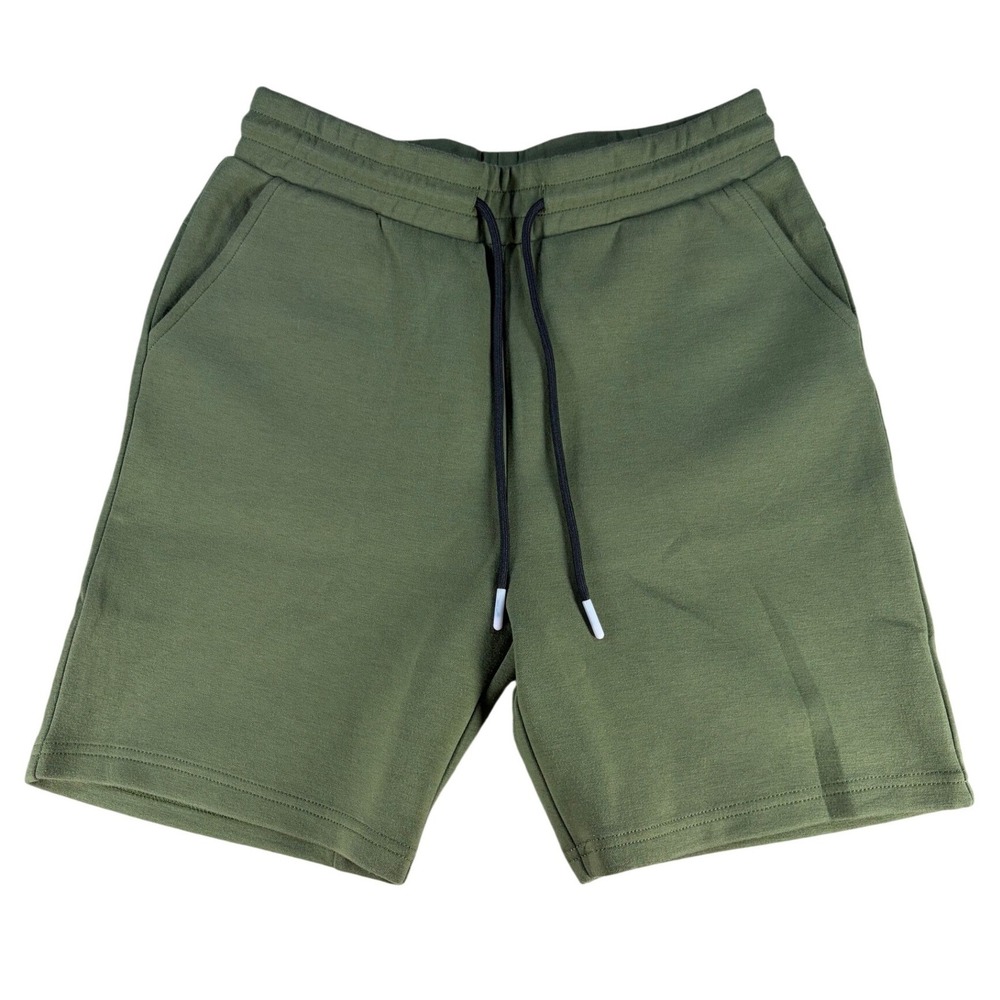 Zyia Active Youth Shorts Size 10-11 Olive Green Drawstring Athletic Stretch